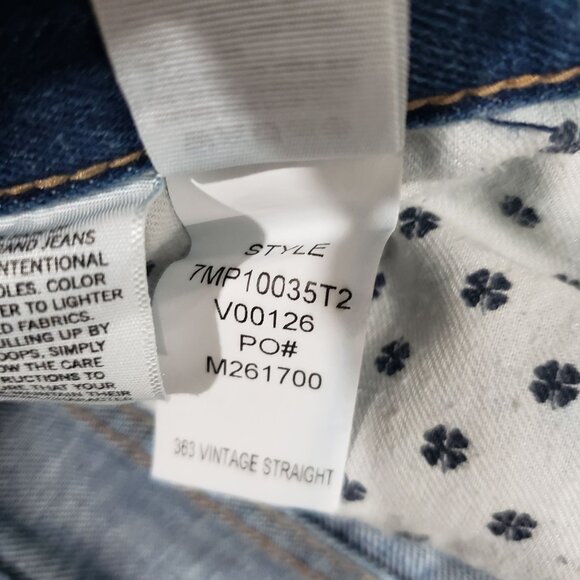 Lucky Brand 363 Straight Men's Size 34x30 Medium Wash Straight Legs Jeans - Picture 5 of 10